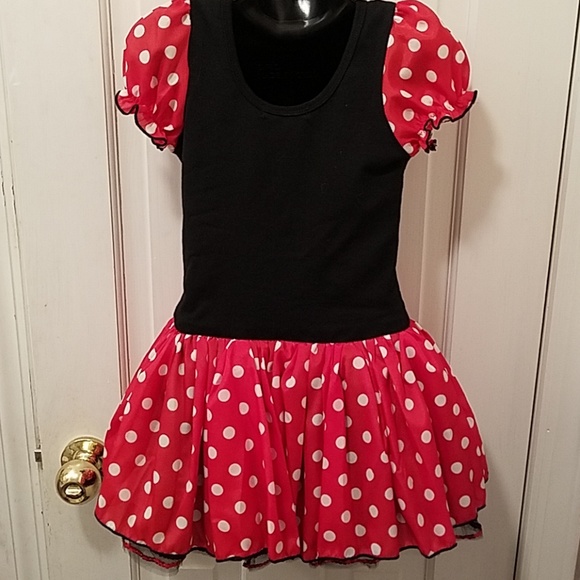 Girls Minnie Mouse Dress with Petticoat Small - Picture 7 of 8